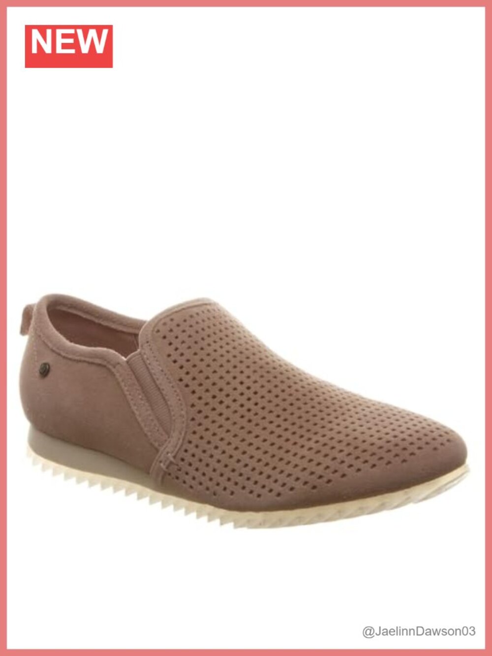 Women's Suede Slip-On Sneaker with Elastic Gore Panels, Lightweight EVA Sole
